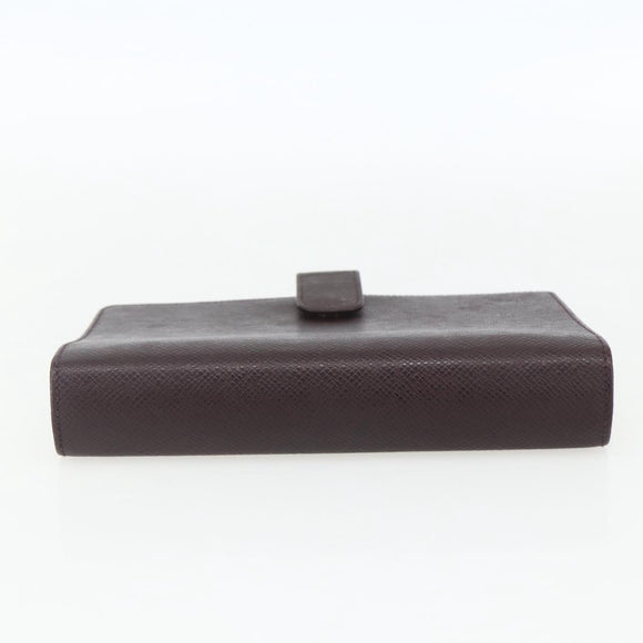 LOUIS VUITTON Taiga Agenda MM Day Planner Cover Acajou R20416 LV Auth th6572