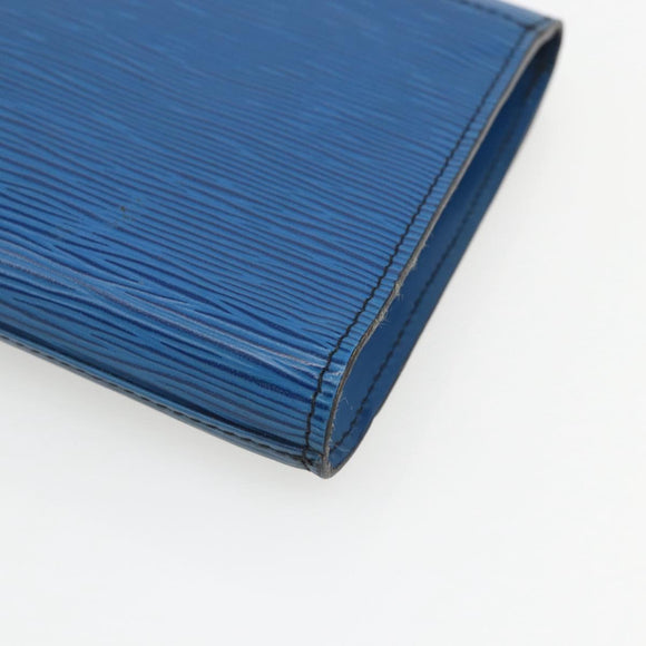 LOUIS VUITTON Epi Art Deco Clutch Bag Blue M52635 LV Auth th6575