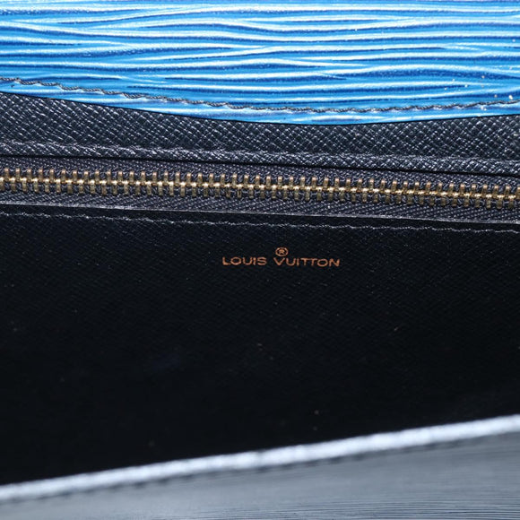 LOUIS VUITTON Epi Art Deco Clutch Bag Blue M52635 LV Auth th6575