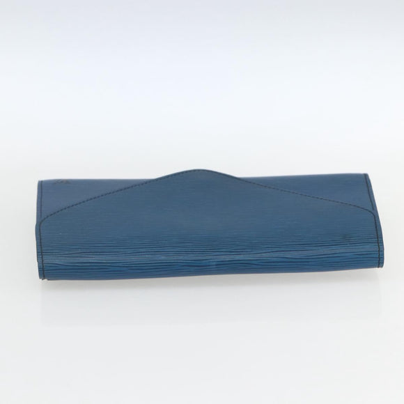 LOUIS VUITTON Epi Art Deco Clutch Bag Blue M52635 LV Auth th6575