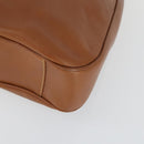 GUCCI Bamboo Shoulder Bag Leather 2way Brown Gold 001 1781 1577 Auth th6578-9