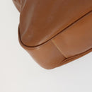 GUCCI Bamboo Shoulder Bag Leather 2way Brown Gold 001 1781 1577 Auth th6578-16