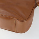 GUCCI Bamboo Shoulder Bag Leather 2way Brown Gold 001 1781 1577 Auth th6578-17