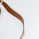 GUCCI Bamboo Shoulder Bag Leather 2way Brown Gold 001 1781 1577 Auth th6578-14