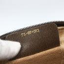 GUCCI GG Supreme Web Sherry Line Clutch Bag PVC Beige Gold 75 01 012 Auth th6579-12