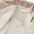 CHANEL New Travel Line Einkaufstasche Nylon Beige Silber CC Auth th6582-20