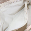 CHANEL New Travel Line Einkaufstasche Nylon Beige Silber CC Auth th6582-22