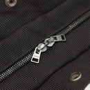 HERMES Her Line MM Hand Bag Canvas Gray Silver Auth th6586-10