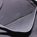 HERMES Her Line MM Hand Bag Canvas Gray Silver Auth th6586-19