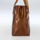 LOUIS VUITTON Monogram Vernis Reade PM Hand Bag Bronze M91146 LV Auth th6587-4