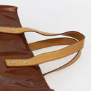 LOUIS VUITTON Monogram Vernis Reade PM Hand Bag Bronze M91146 LV Auth th6587-8