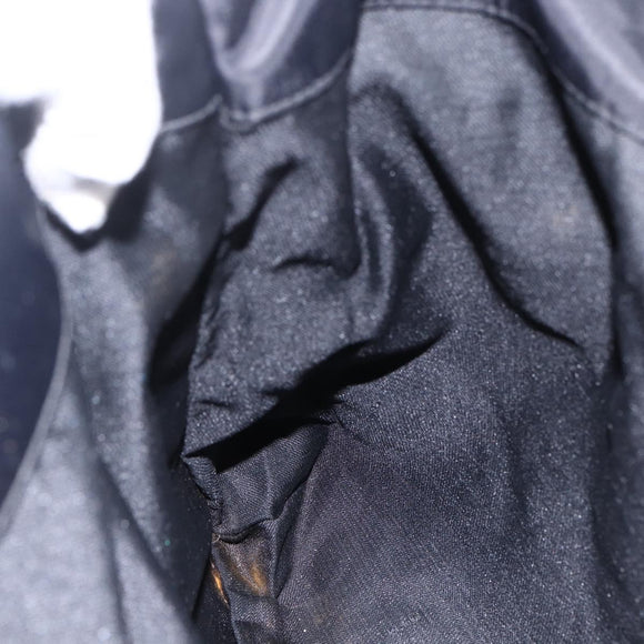 FENDI Tote Bag Nylon Black Gold Auth th6603