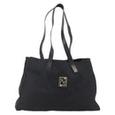 FENDI Tote Bag Nylon Black Gold Auth th6603-13