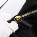 FENDI Tote Bag Nylon Black Gold Auth th6603-21