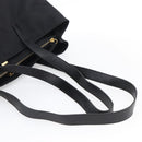 FENDI Tote Bag Nylon Black Gold Auth th6603-7