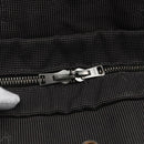 HERMES Her Line MM Hand Bag Canvas Gray Silver Auth th6604-10