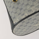 GUCCI Micro GG Supreme Sherry Line Bag PVC Navy Gold 164 02 034 Auth th6606-11