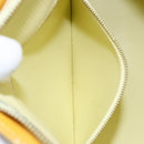 LOUIS VUITTON Monogram Vernis Houston Hand Bag Lime Yellow M91055 LV Auth th6608-24