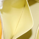 LOUIS VUITTON Monogram Vernis Houston Hand Bag Lime Yellow M91055 LV Auth th6608-25