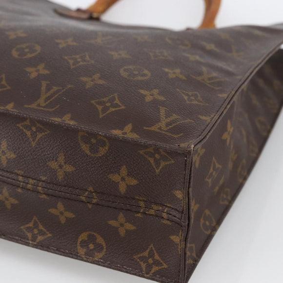 LOUIS VUITTON Monogram Sac Plat Hand Bag M51140 LV Auth th6610