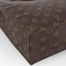 LOUIS VUITTON Monogram Sac Plat Hand Bag M51140 LV Auth th6610-16