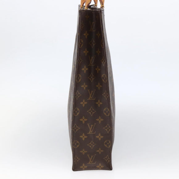 LOUIS VUITTON Monogram Sac Plat Hand Bag M51140 LV Auth th6610