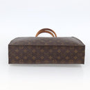 LOUIS VUITTON Monogram Sac Plat Hand Bag M51140 LV Auth th6610-5
