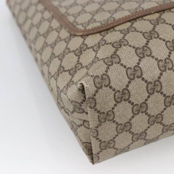 GUCCI GG Supreme Web Sherry Line Tote Bag PVC Beige Gold 39 02 003 Auth th6613