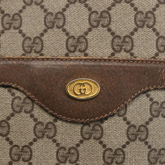 GUCCI GG Supreme Web Sherry Line Tote Bag PVC Beige Gold 39 02 003 Auth th6613