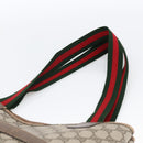 GUCCI GG Supreme Web Sherry Line Tote Bag PVC Beige Gold 39 02 003 Auth th6613-8