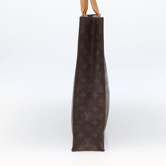 LOUIS VUITTON Monogram Sac Plat Hand Bag M51140 LV Auth th6622