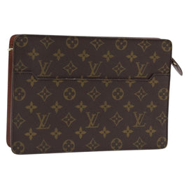 LOUIS VUITTON Monogram Pochette Homme Clutch Bag M51795 LV Auth th6625