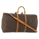 LOUIS VUITTON Monogram Keepall Bandouliere 55 Boston Bag M41414 LV Auth th6635-1