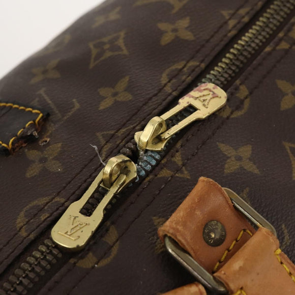 LOUIS VUITTON Monogram Keepall Bandouliere 55 Boston Bag M41414 LV Auth th6635