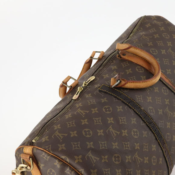 LOUIS VUITTON Monogram Keepall Bandouliere 55 Boston Bag M41414 LV Auth th6635