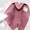 Christian Dior Trotter Canvas Pouch PVC Pink Silver Auth th6638-11