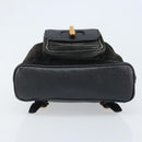 GUCCI Bamboo Backpack Suede Black Gold 003 1956 0030 Auth th6639-5