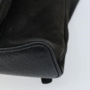 GUCCI Bamboo Backpack Suede Black Gold 003 1956 0030 Auth th6639-16