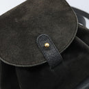 GUCCI Bamboo Backpack Suede Black Gold 003 1956 0030 Auth th6639-19
