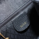 GUCCI Bamboo Backpack Suede Black Gold 003 1956 0030 Auth th6639-22