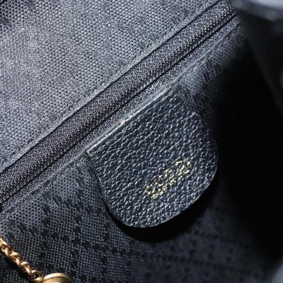 GUCCI Bamboo Backpack Suede Black Gold 003 1956 0030 Auth th6639