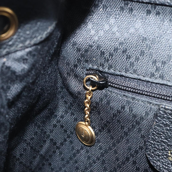 GUCCI Bamboo Backpack Suede Black Gold 003 1956 0030 Auth th6639