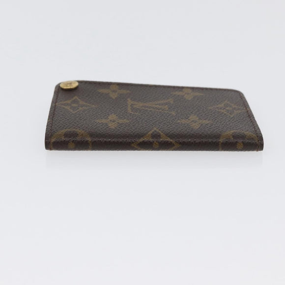 LOUIS VUITTON Monogram Porto Cartes Crdit Pression Card Case M60937 Auth th6641