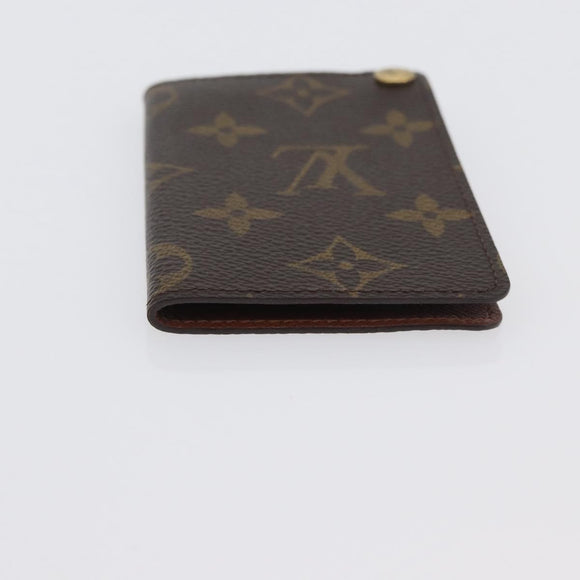LOUIS VUITTON Monogram Porto Cartes Crdit Pression Card Case M60937 Auth th6641