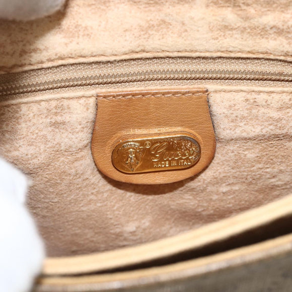 GUCCI Micro GG Supreme Shoulder Bag PVC Beige Gold 007 92 5548 Auth th6642