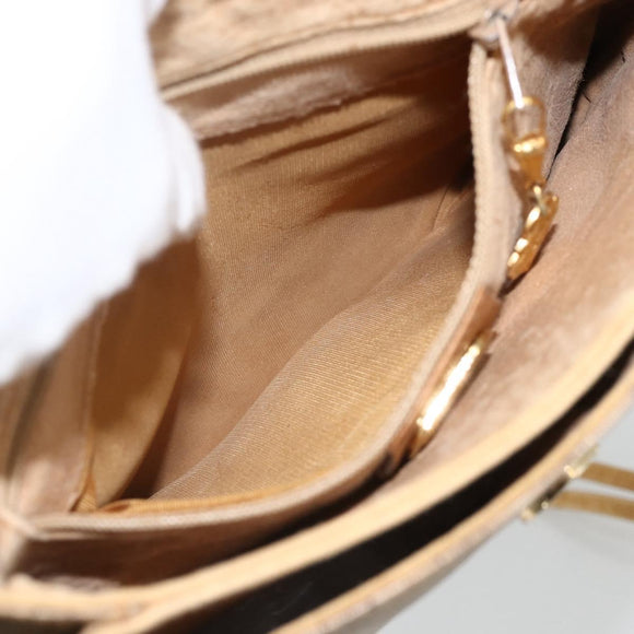GUCCI Micro GG Supreme Shoulder Bag PVC Beige Gold 007 92 5548 Auth th6642
