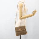 GUCCI Micro GG Supreme Shoulder Bag PVC Beige Gold 007 92 5548 Auth th6642-24