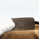 GUCCI GG Supreme Web Sherry Line Clutch Bag PVC Beige Gold Auth th6643-17