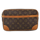 LOUIS VUITTON Monogram Compiegne 28 Clutch Bag M51845 LV Auth th6647-13