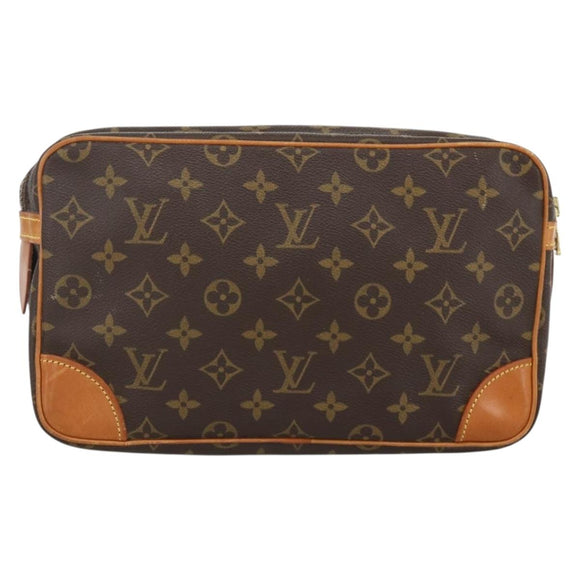LOUIS VUITTON Monogram Compiegne 28 Clutch Bag M51845 LV Auth th6647
